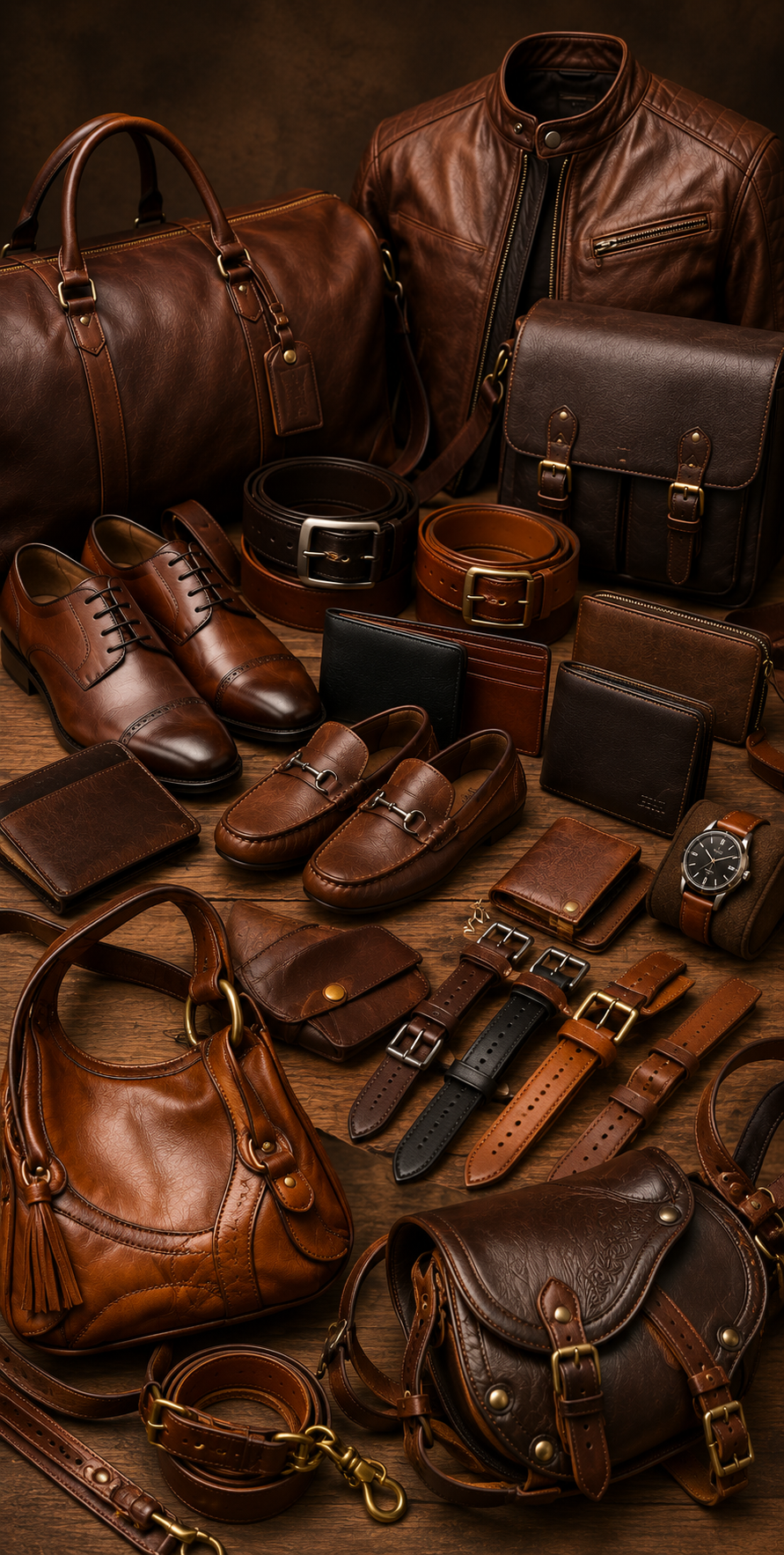 Leather finished goods